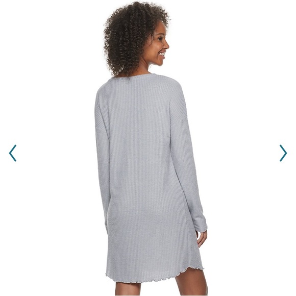 Sonoma Intimates & Sleepwear Sonoma Henley Waffle Sleep Shirt Dress
